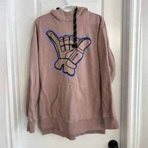 GONGSHOW tunic length hoodie, size L